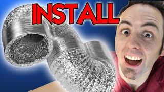 HOW TO VENT A BATHROOM EXHAUST FAN [upl. by Yusem]