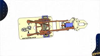 Tutorial para montagem do KIT Braço Robótico  MDF [upl. by Odin883]