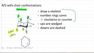 Chiral R and S with Chair Conformers [upl. by Cilo]