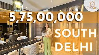 Best Luxury Apartment in South Delhi  INSIDE 4 BHK 225 SqYd 575 Cr  Greater Kailash 1 [upl. by Alorac992]