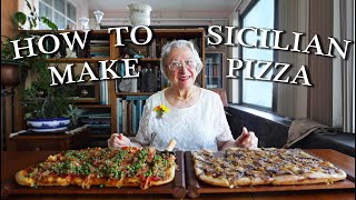 Sicilian Pizza  Kitchen on the Cliff with Giovanna Bellia LaMarca [upl. by Oer]