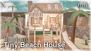 Bloxburg  Tiny Beach House Speedbuild [upl. by Brinson]