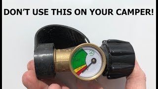 Propane Tank Gauge on Camper  CAUTION [upl. by Gaut]